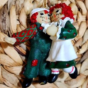 RAGGEDY ANN & ANDY*Hanging ORNAMENT*Ltd Edition Collectible 1998